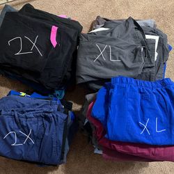 XL & 2X Scrub Tops & Bottoms