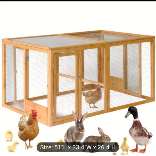 Brand New! Large Chicken or Small Animal Run or Coop 