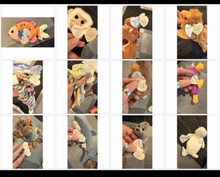 33 beanie babies with tags