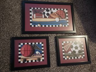 Framed Sports Wall Art