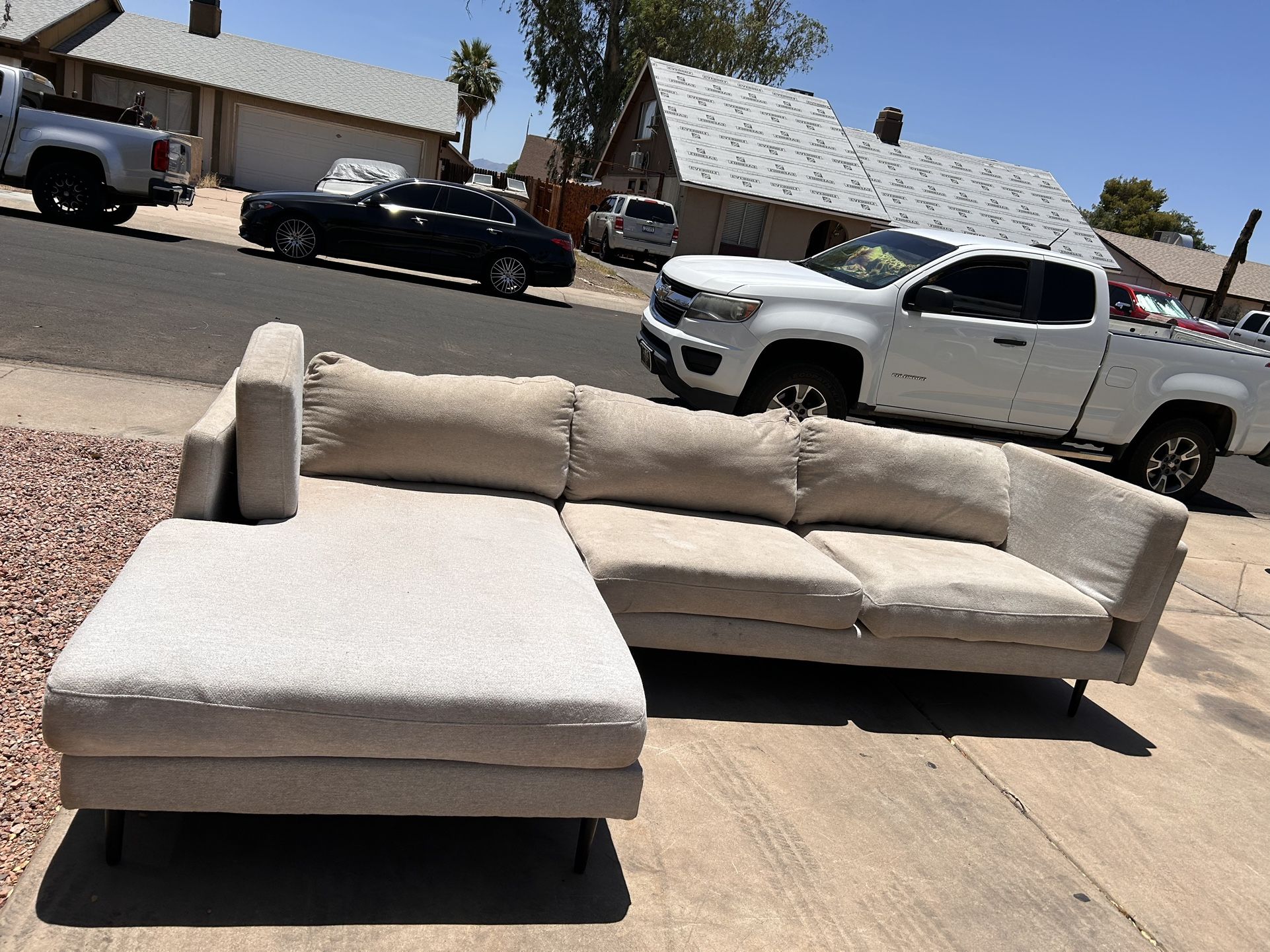 Couch Sectional Need Clean. $130 Dog In House