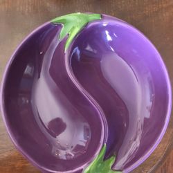 Egg Plant Serving Dish