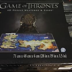 Game Of Thrones 4D Puzzle  Westeros, Essos, Hbo, puzzle, collectible, fantasy, map, board game, fan merch, cityscape puzzl