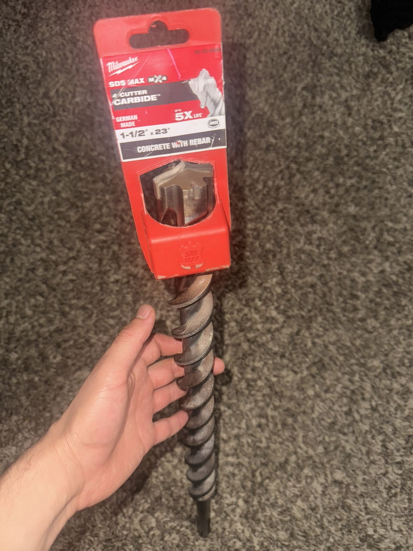 Milwaukee Carbide Drill Bit 1.5in X 23in