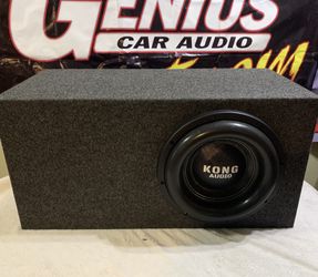 New 12” Car Audio Subwoofer With New Ported Enclosure 