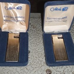 Two Vintage Colibri Butane Lighters