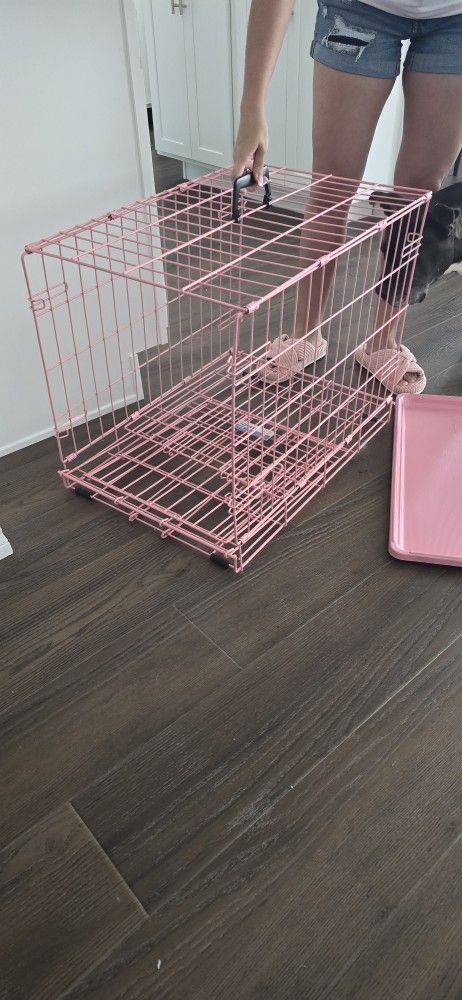 Pink Small Dog Crate For Sale
