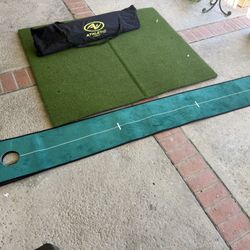 Golf Practice Mat And Net 