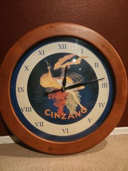 Big Cinzano wall clock