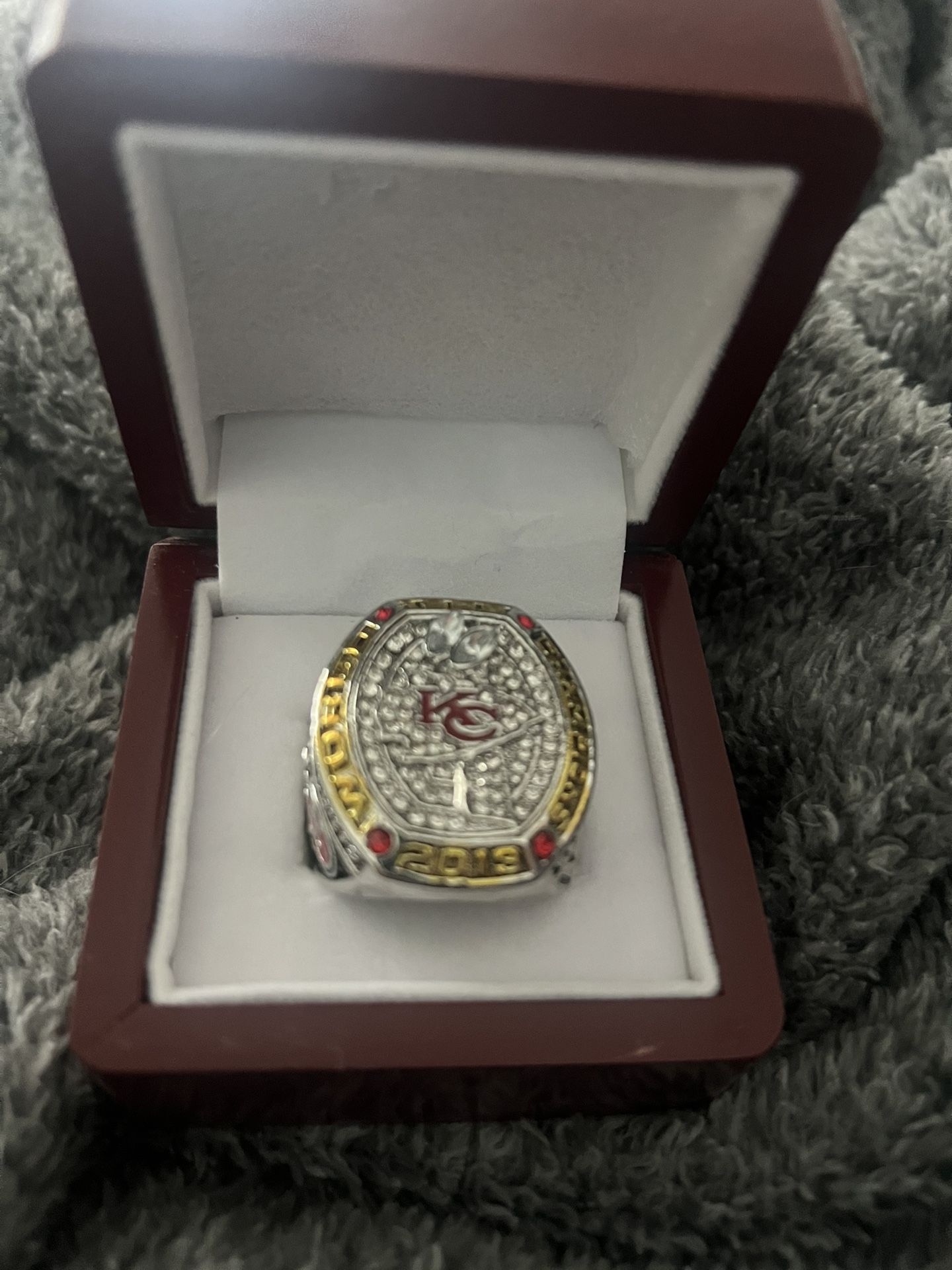 2019 NFL KC CHIEFS PATRICK MAHOMES SB LIV 100th ANNIVERSARY REPLICA RING