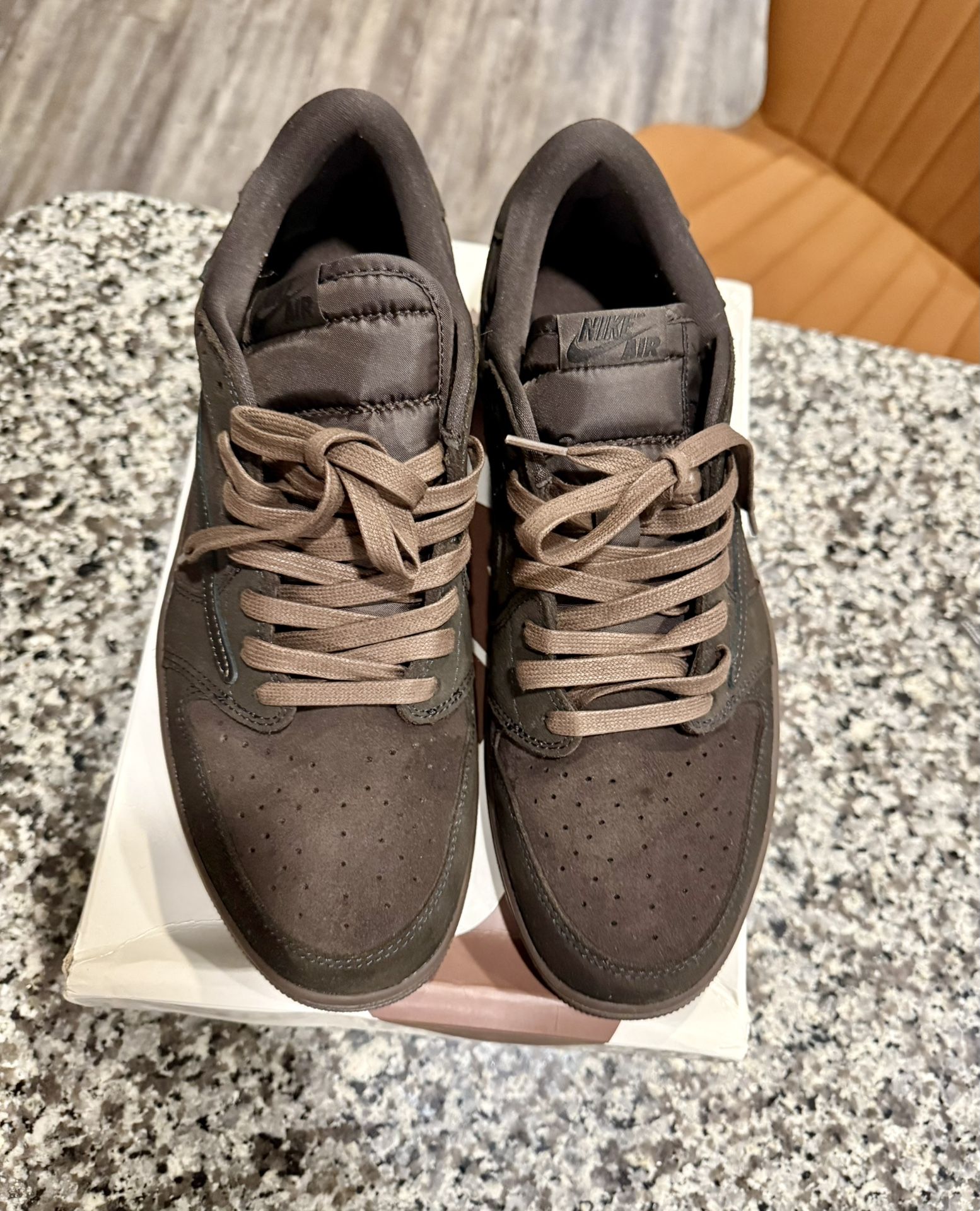 Travis Scott x Air Jordan 1 Retro Low OG SP 'Velvet Brown' size 13