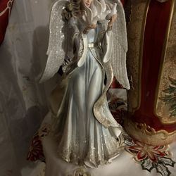 Angel Figurine With Doves 