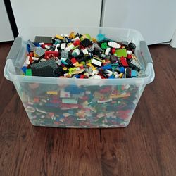 Bin with Used Lego: 20 Pounds Total