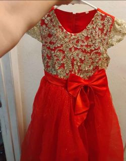 Cute red girl dress
