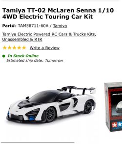 Tamiya TT-02 McLaren Senna 1/10 4WD Electric Touring Car Kit  w/ Remote