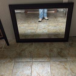 One 4x3 Mirror… Solid Wood… 