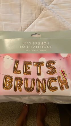 Gold foil balloons