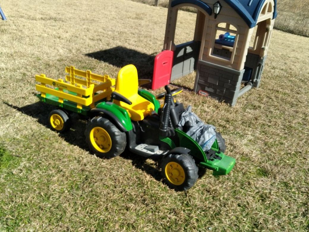 John Deere Tractor And Wagon