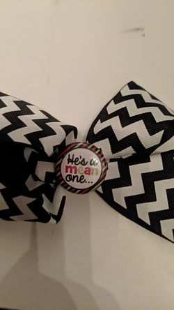 Grinch Christmas Bow