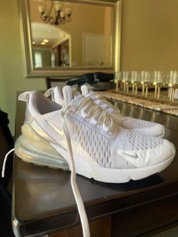Nike Women's Air Max 270 Lightweight White Sneakers