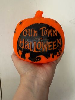 Our Town of Halloween Decorative Pumpkin