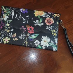 Small thin black wallet purse

