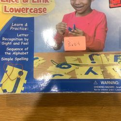 Lace & Link Lowercase (Learning Board Game)