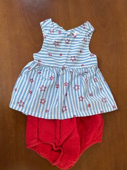 18mo Baby Girl 4th of July outfit