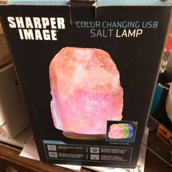 Color changing USB salt lamp