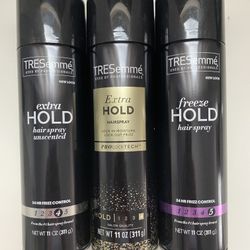 Tresemme hairspray $3 each or 2/$5