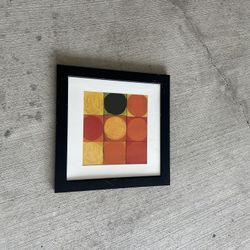 BLACK FRAME ABSTRACT PAINTING