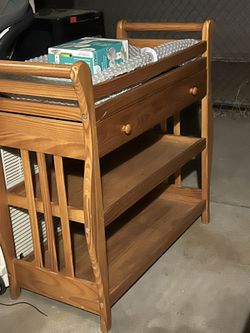 Wooden Changing Table 