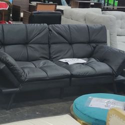 New Faux Leather Futon