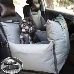 Pet Dog Car Seat Booster With Safety Pillows for Small & Medium Dogs up to 30 lbs 