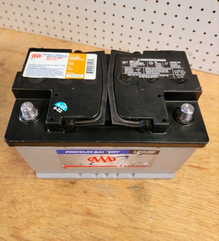 100 Healthy AGM Car Battery Group Size 48/H6 (2022) 60 With Core Exchange/ Bateria Para Carro