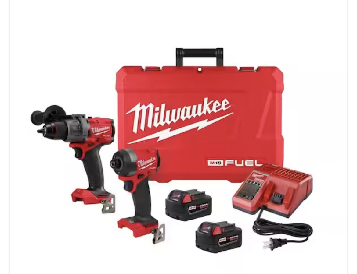 Milwaukee Hammer Drill And Impact Combo