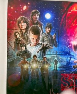 Stranger Things Custom Metal Art Poster