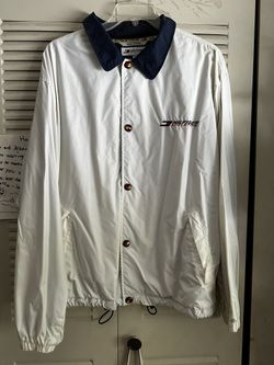 Vintage Tommy Hilfiger Athletics White Button Down Jacket