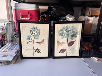 Botanical Framed Wall Art Set of 2
