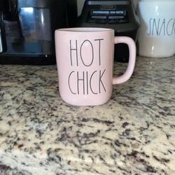 Brand New Rae Dunn by Magenta HOT CHICK Pink Coffee Mug must pick up