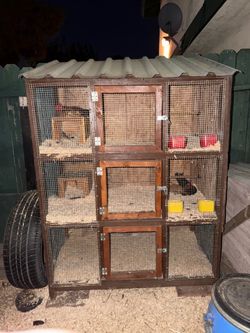Chicken Coop Rabbit Hutch Quail Cage