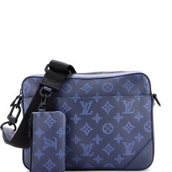 Louis Vuitton Pre-Owned Duo | Messenger Bag | Monogram Shadow Leather Crossbody Bag