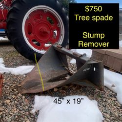 45” Tree Spade / Stump Remover heavy duty skid steer attachment