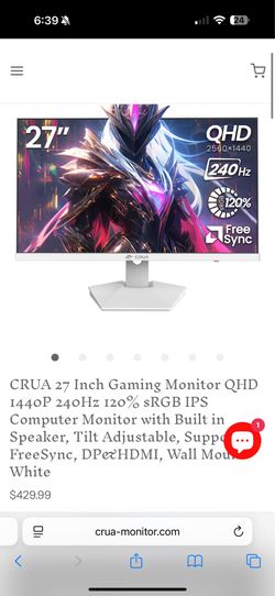 Two gaming monitors