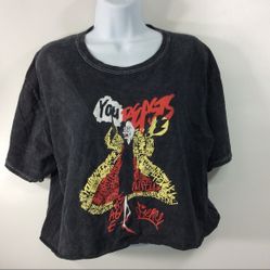 Large Disneyland Cruella De Vil Graphic Crop Top