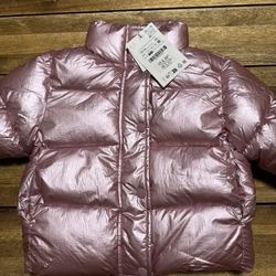 New. 18/24m.  Zara Pink Toddler Jacket 