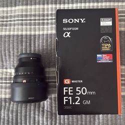 Sony 50mm F1.2 G master