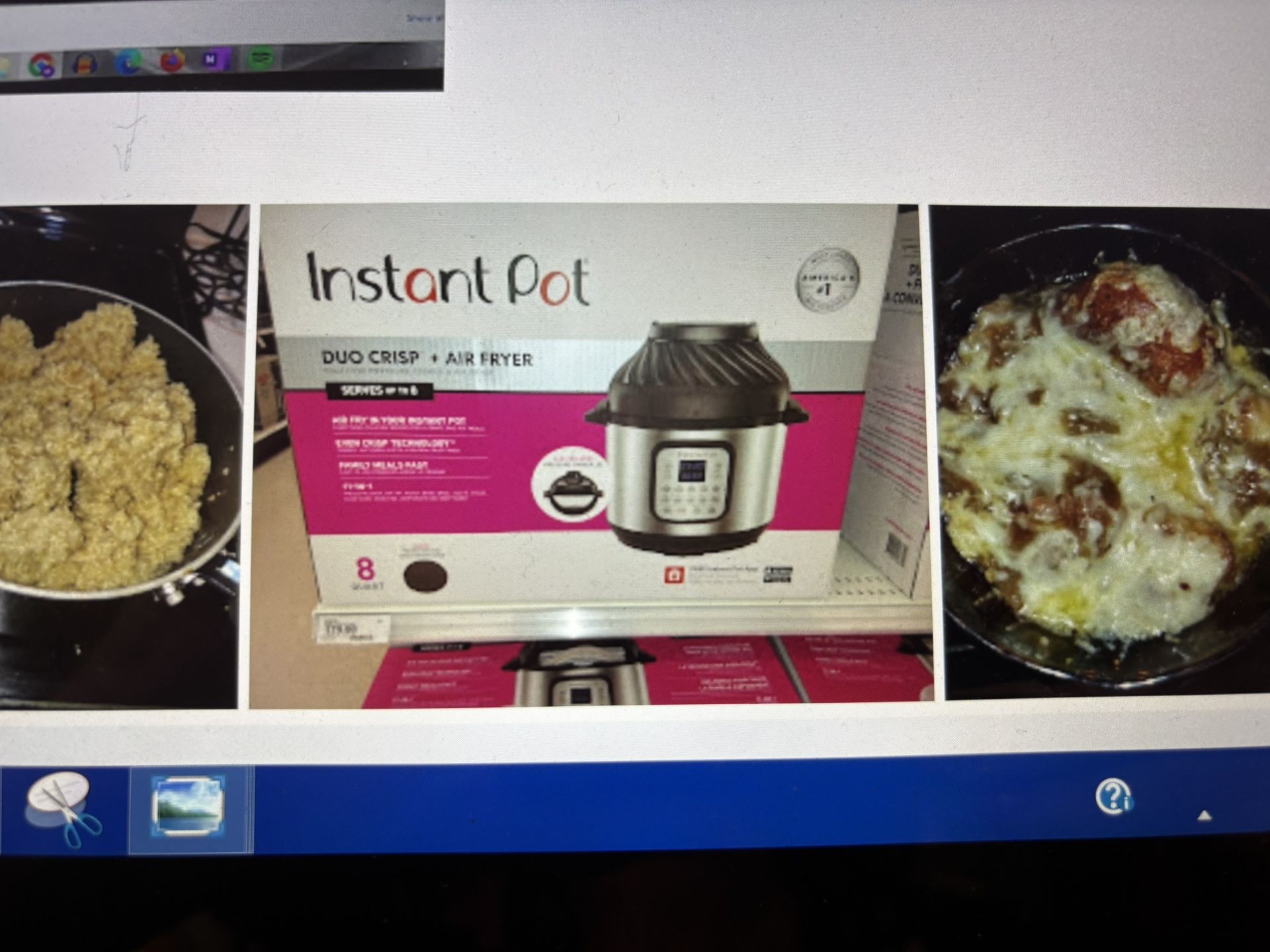 Instant Pot Duo Crisp 8QT Plus Ceramic Pot And Accessories 