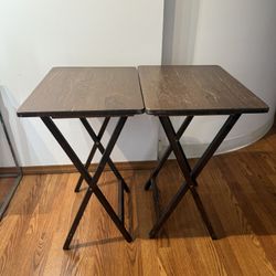 Wooden Tables Pair MCM Like 