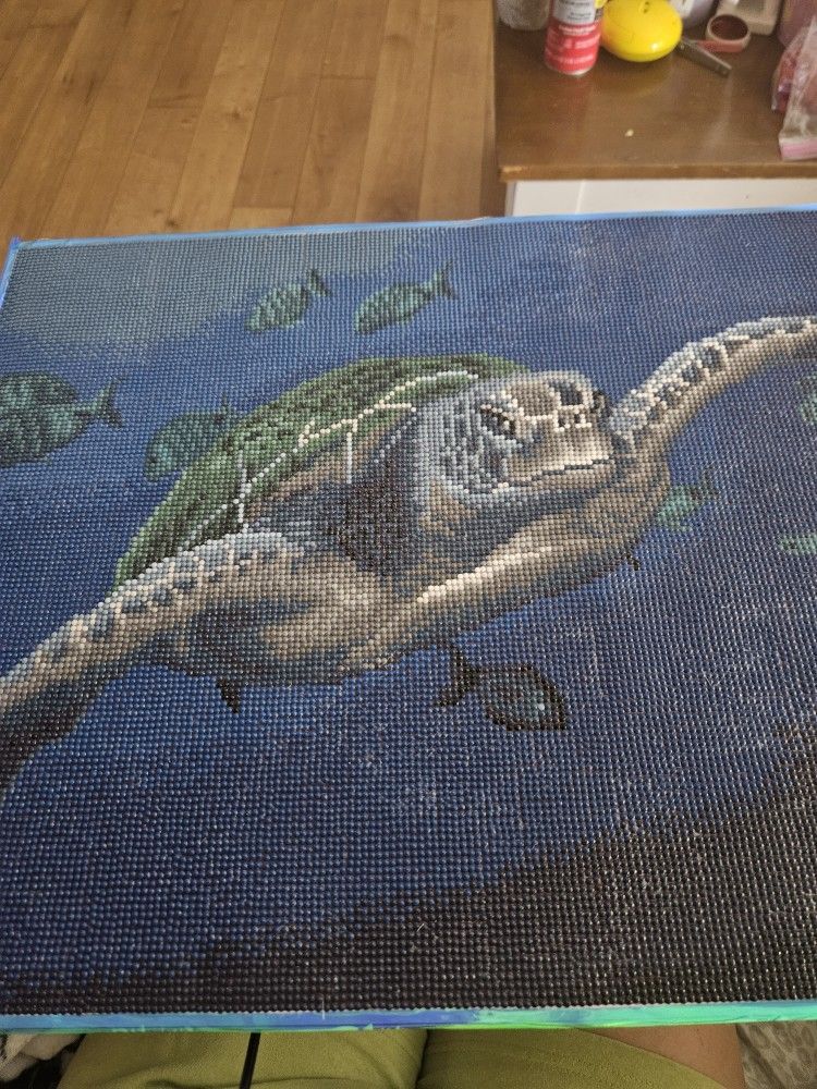 New Completed Diamond Painting Turtle 🐢